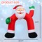 GOOSH 8FT Animated Dancing Santa Inflatable with Shaking Arms and LED Lights